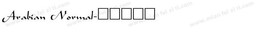 Arabian Normal字体转换